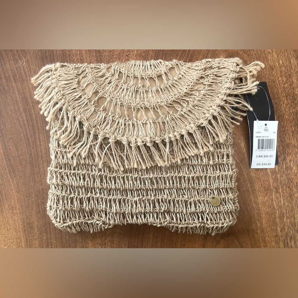 RIP CURL handmade beach clutch 9” x 9”.